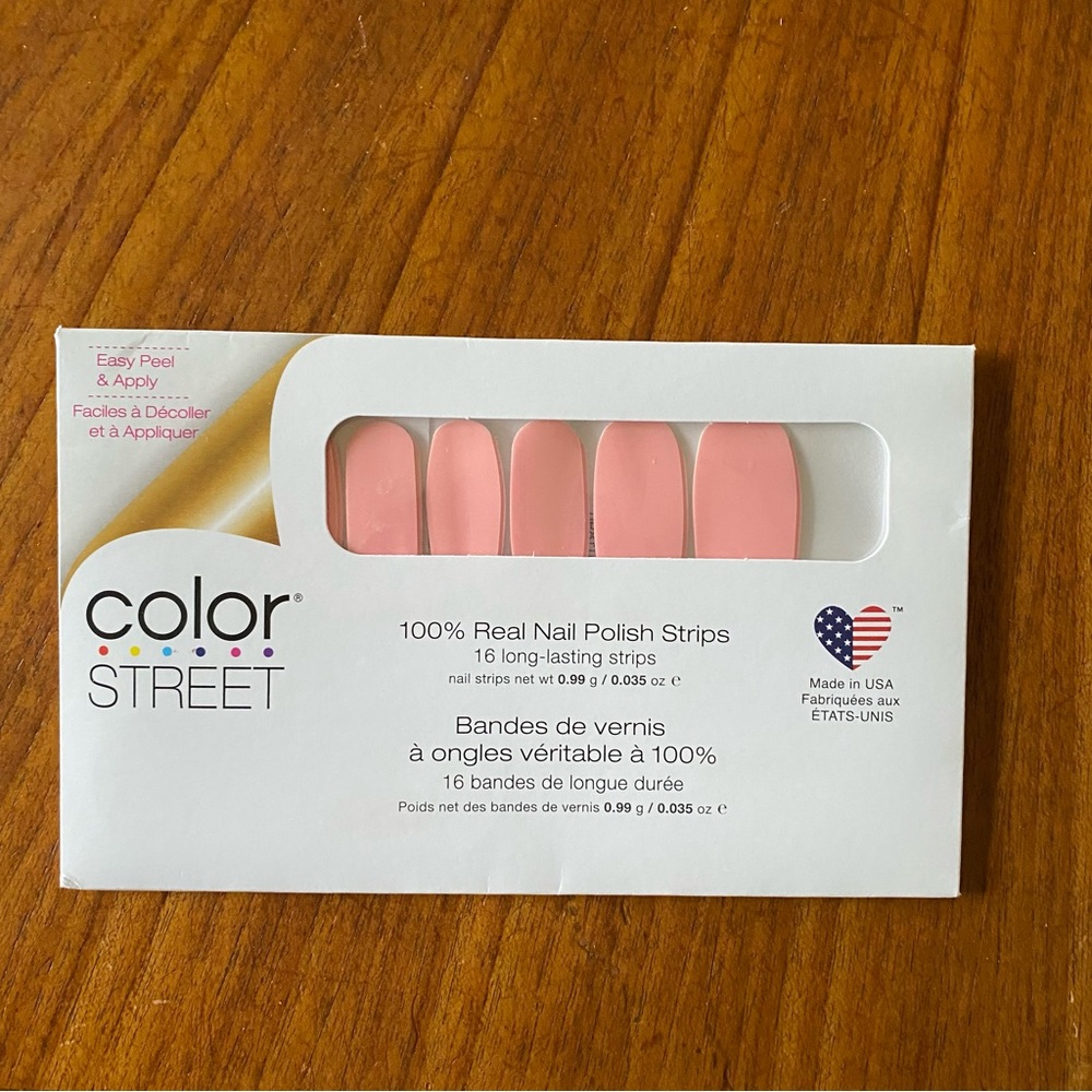 4/$25 Color Street Press-On Nail Strips “Charleston Blush” NWT